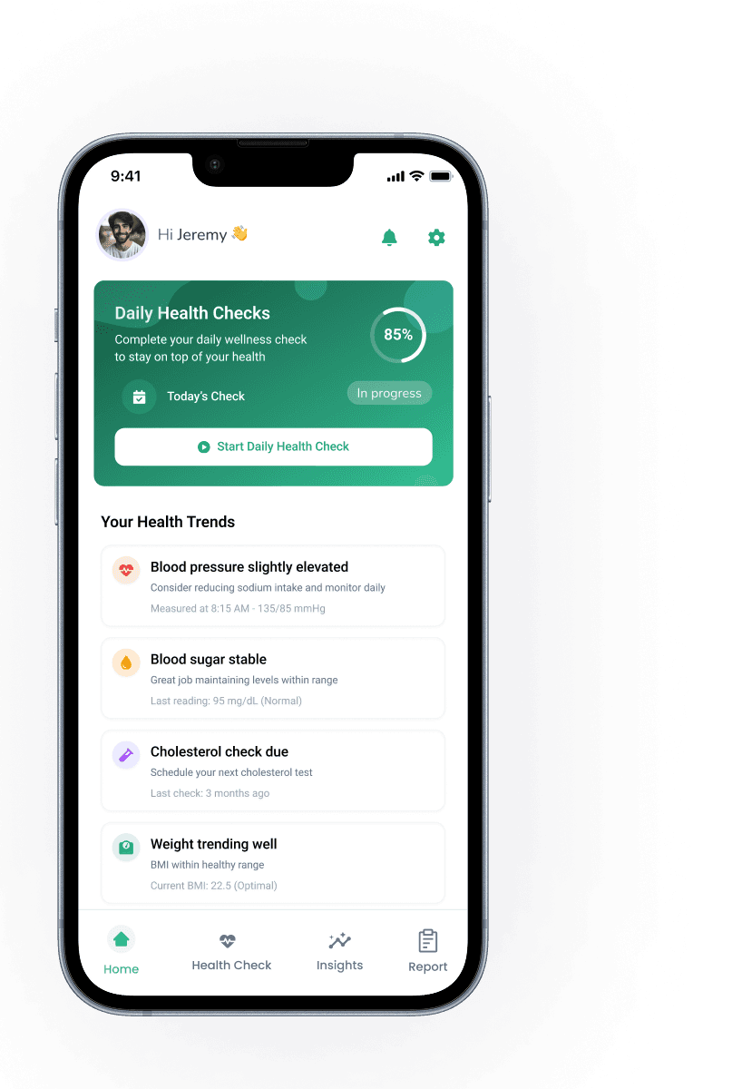 Setup Your Health Profile